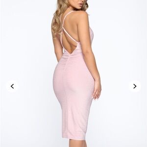 Light Pink Criss Cross Dress